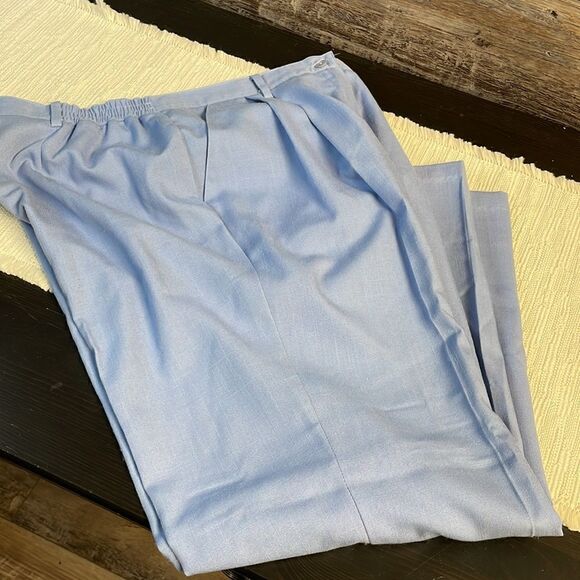 SAG HARBOR Ladies Petite Polyester Rayon Blend Dress Pants Blue Size 16P - Picture 10 of 11